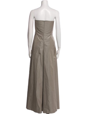 Max Mara Pianoforte Strapless Long Dress