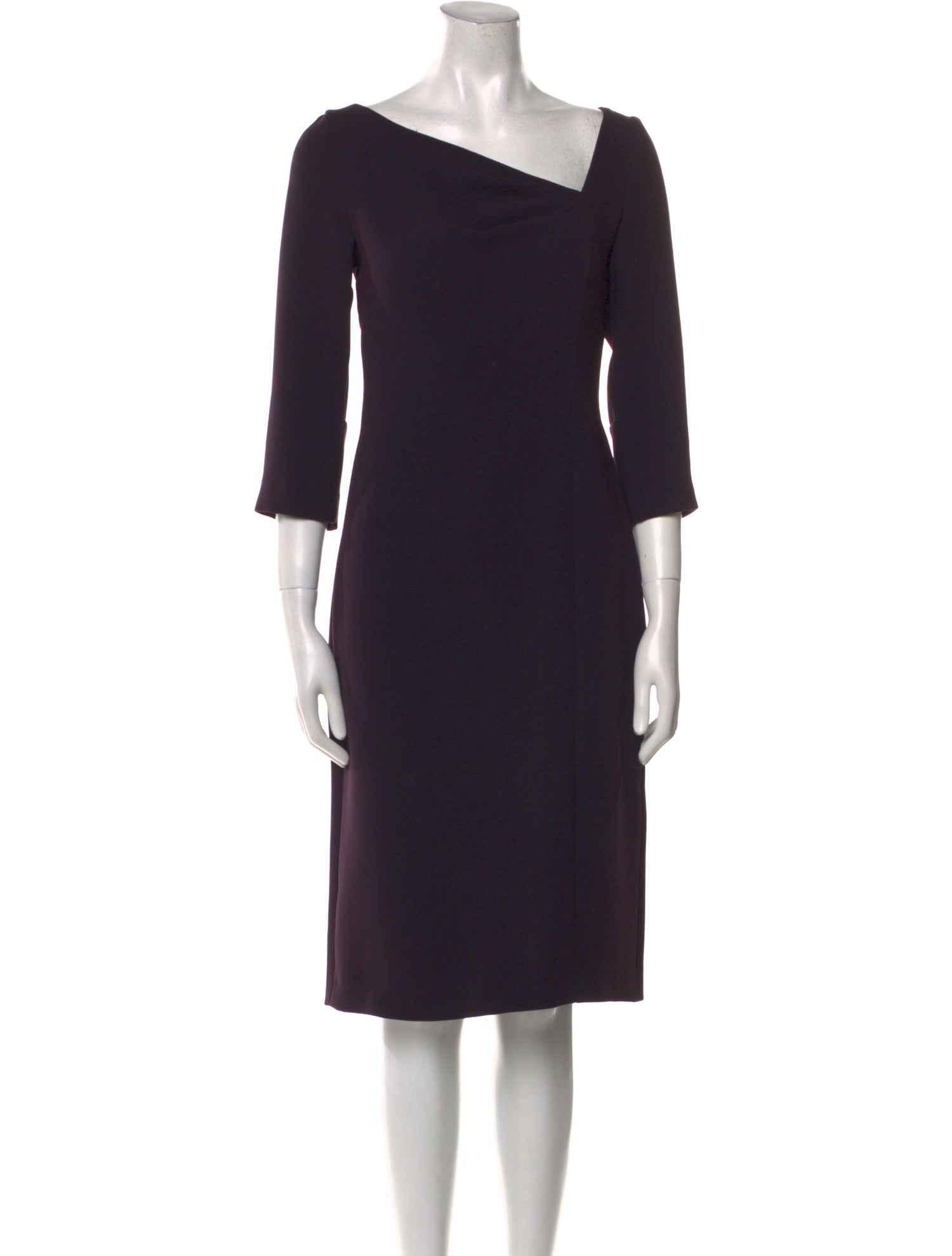 Max Mara Pianoforte V-Neck Knee-Length Dress