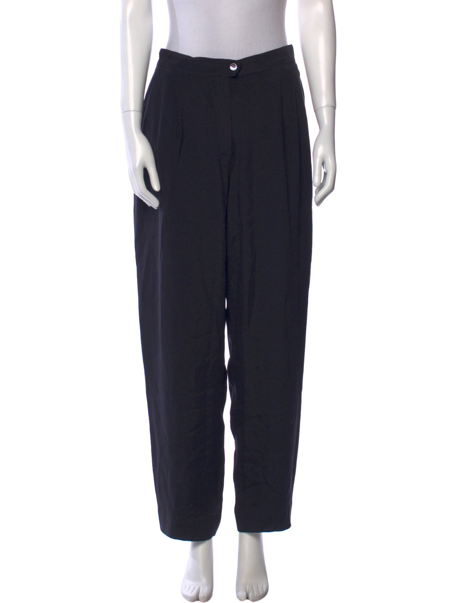 Max Mara Pianoforte Silk Straight Leg Pants