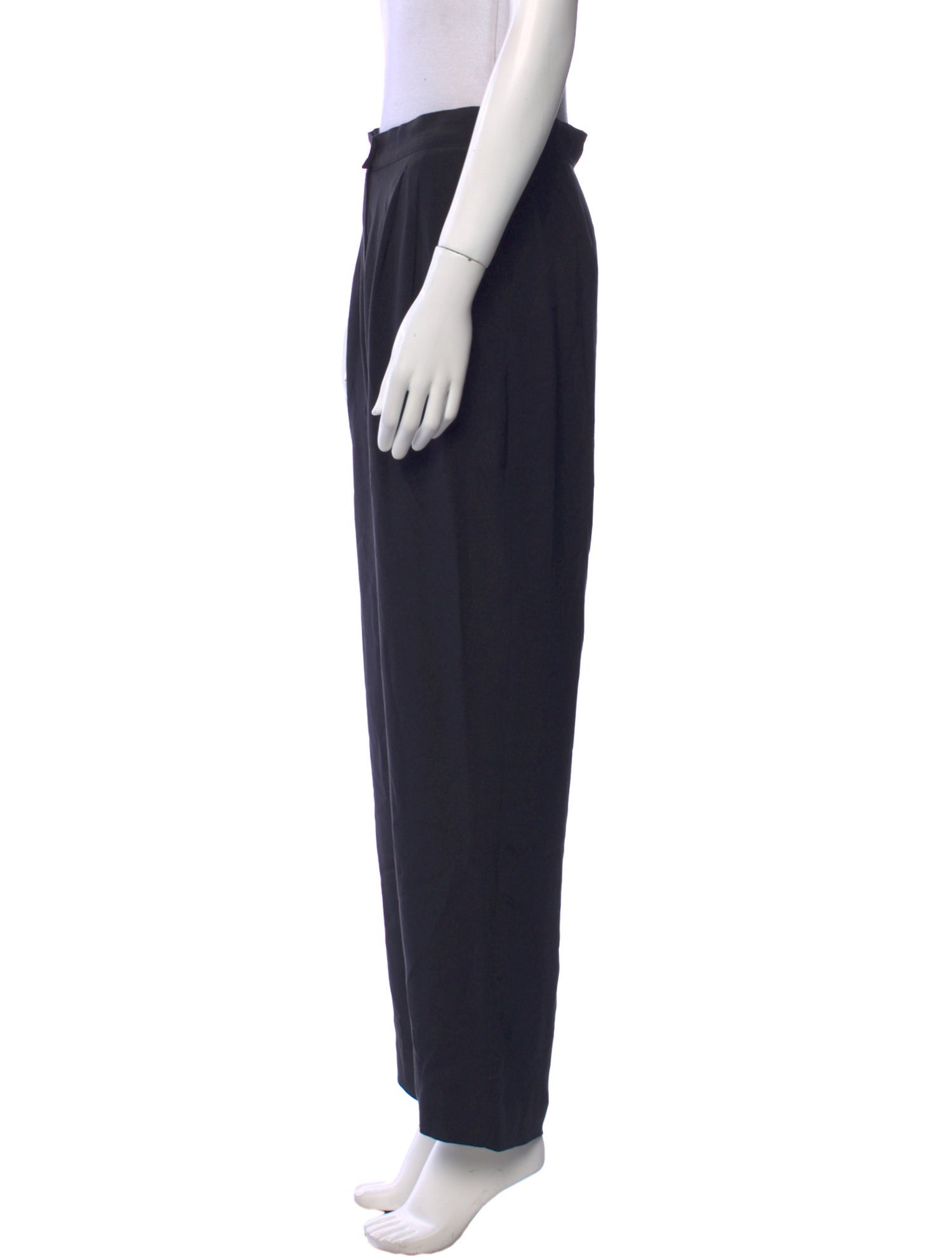 Max Mara Pianoforte Silk Straight Leg Pants