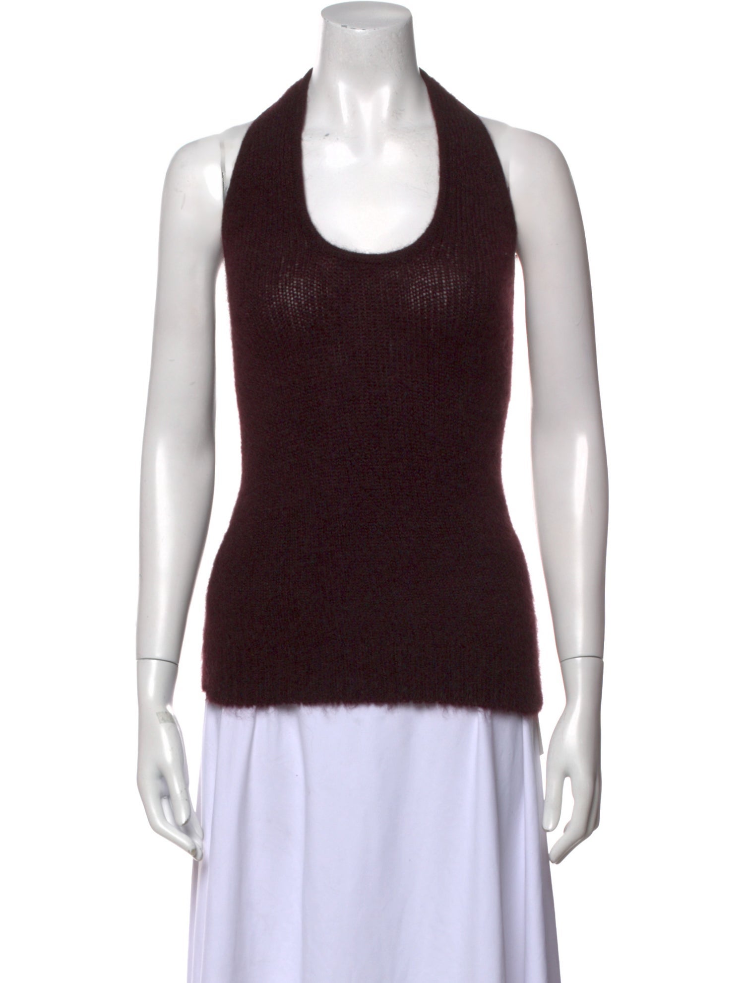 Max Mara Pianoforte Scoop Neck Sleeveless Top
