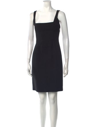 Max Mara Pianoforte Square Neckline Mini Dress