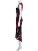 Max Mara Pianoforte Floral Print Long Dress