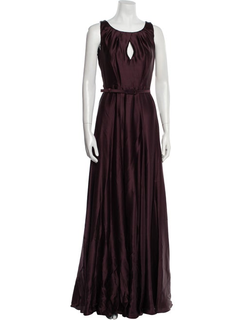 Max Mara Pianoforte Silk Long Dress
