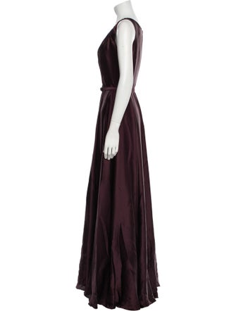 Max Mara Pianoforte Silk Long Dress