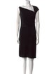 Max Mara Pianoforte Asymmetrical Knee-Length Dress