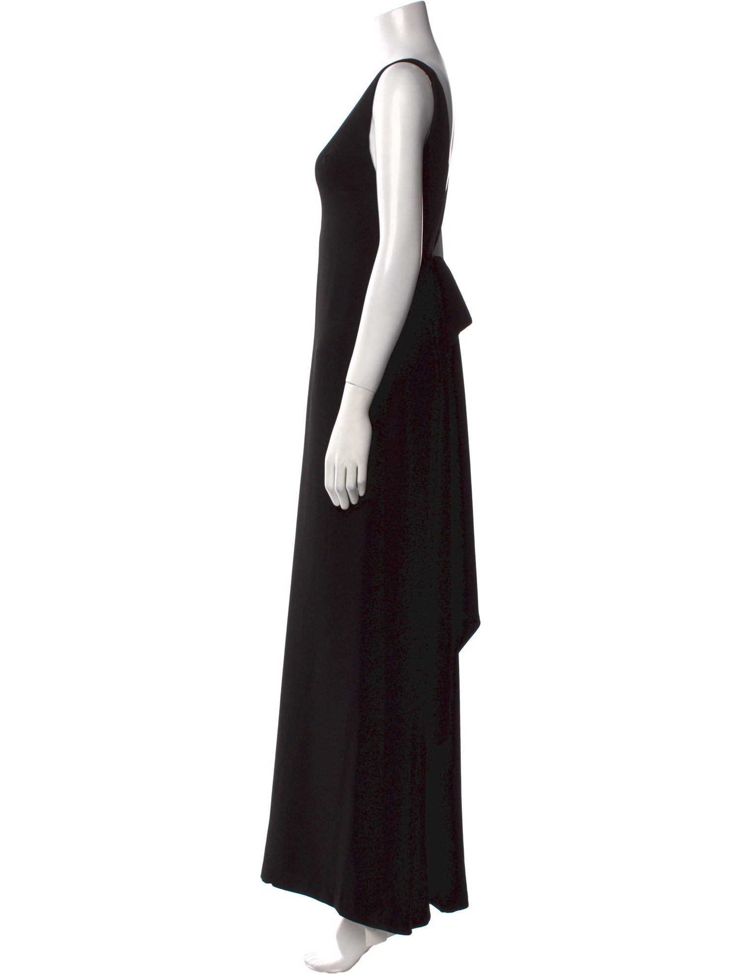 Max Mara Pianoforte V-Neck Long Dress
