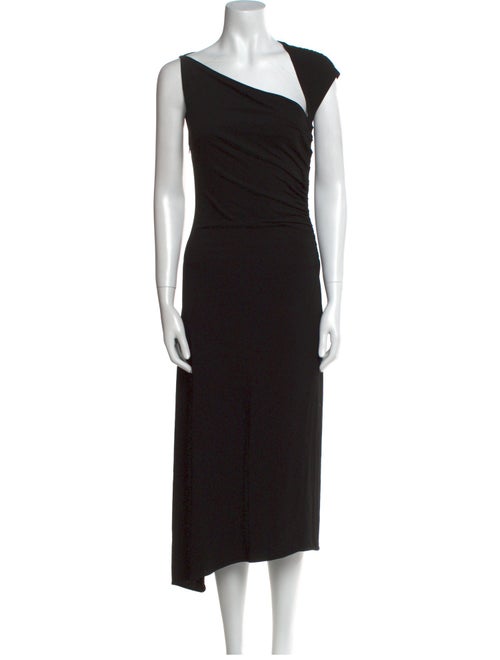 Max Mara Pianoforte One-Shoulder Midi Length Dress