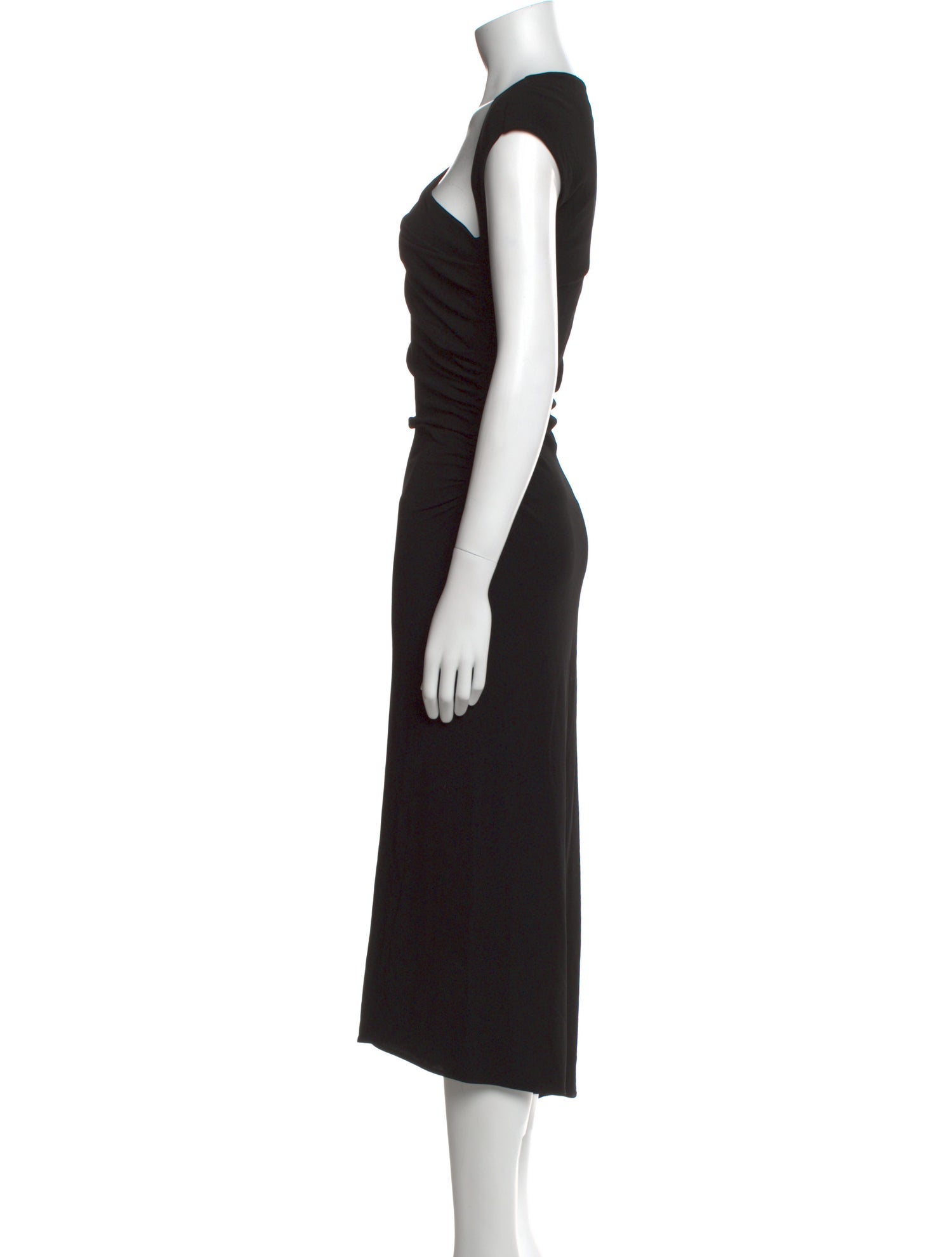 Max Mara Pianoforte One-Shoulder Midi Length Dress