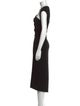 Max Mara Pianoforte One-Shoulder Midi Length Dress