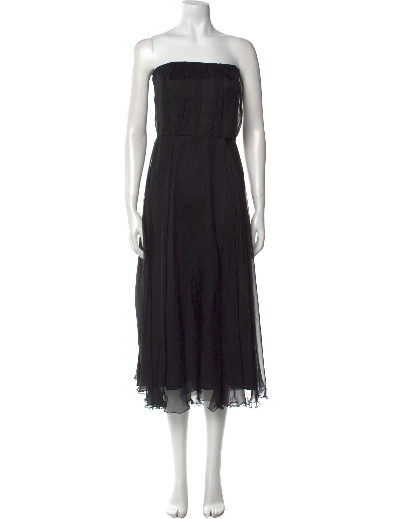 Max Mara Pianoforte Silk Midi Length Dress