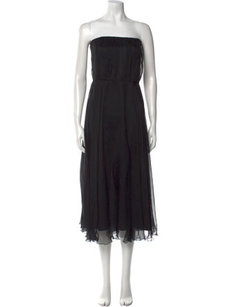 Max Mara Pianoforte Silk Midi Length Dress