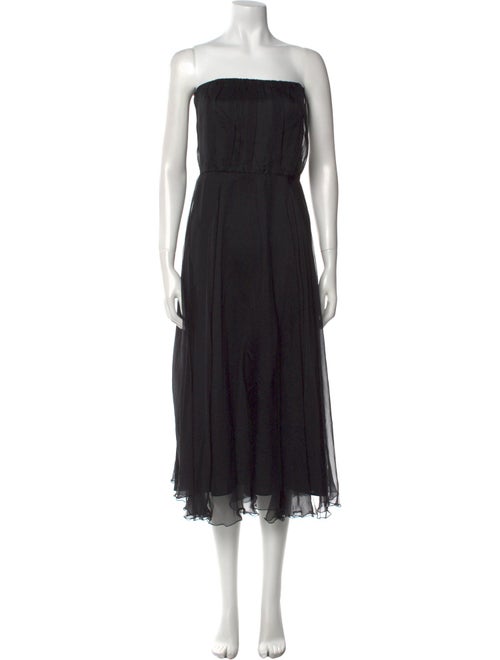 Max Mara Pianoforte Silk Midi Length Dress