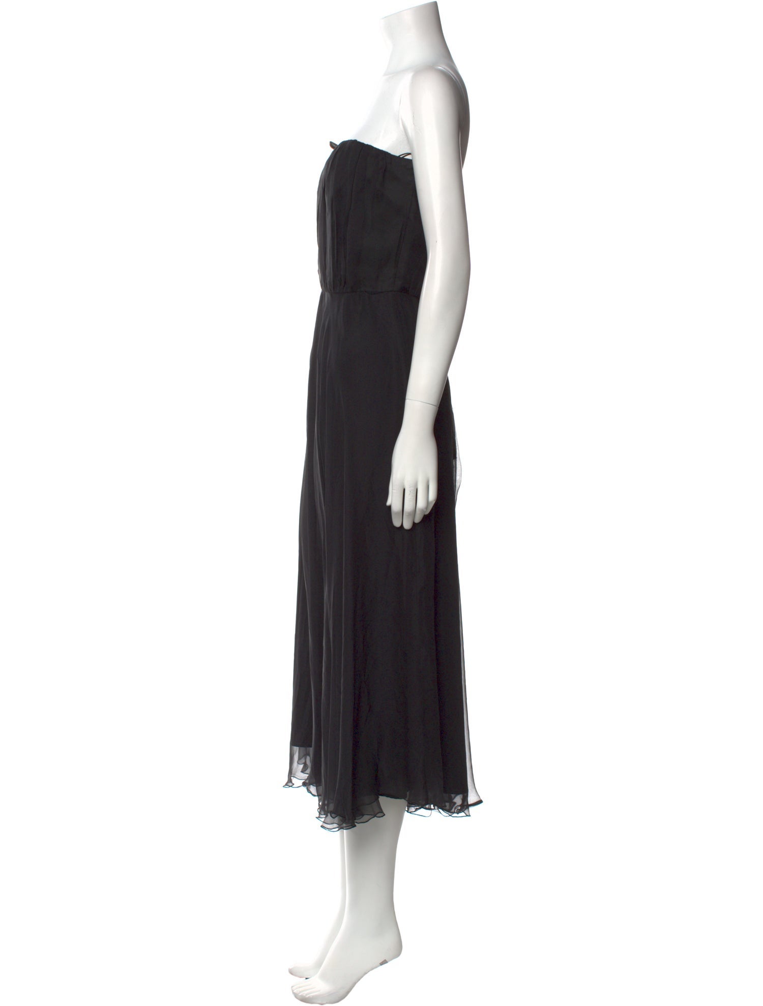 Max Mara Pianoforte Silk Midi Length Dress