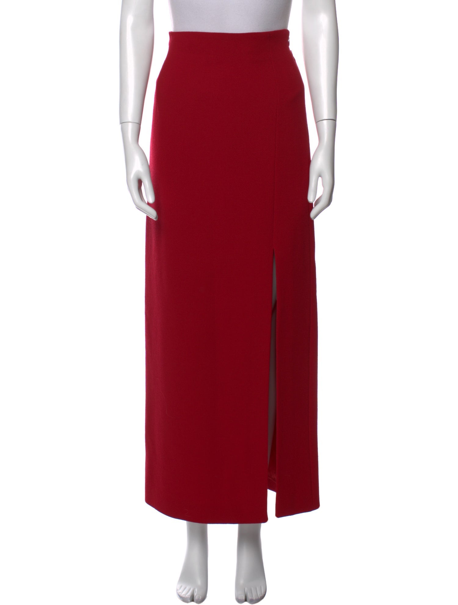 Max Mara Pianoforte Virgin Wool Midi Length Skirt