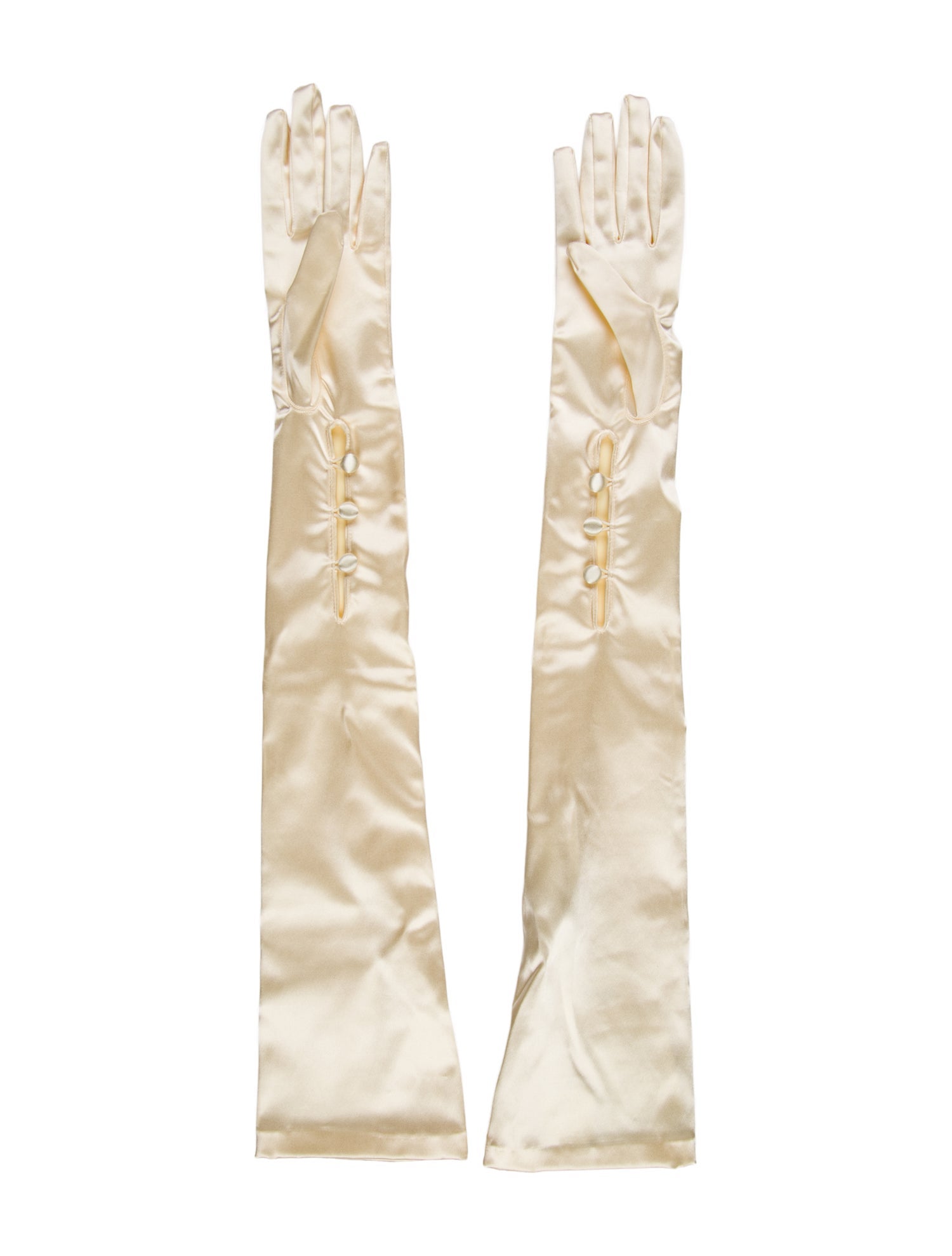 Max Mara Pianoforte Buttoned Acetate Gloves