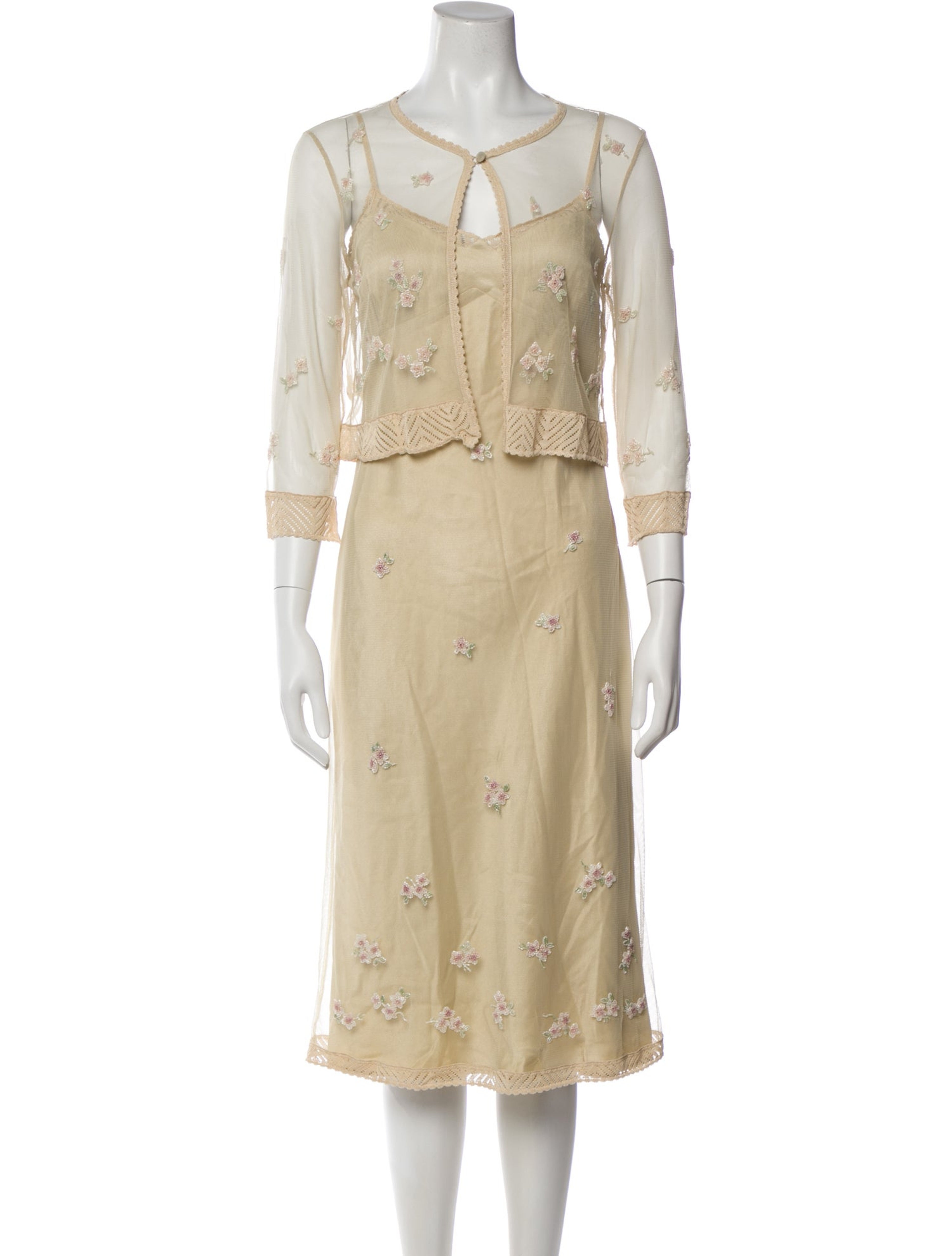 Lace Pattern Dress Set