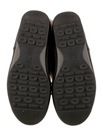 Moon Boot Printed Faux Fur Trim Lace-Up Boots