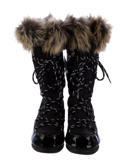 Moon Boot Nylon Graphic Print Lace-Up Boots