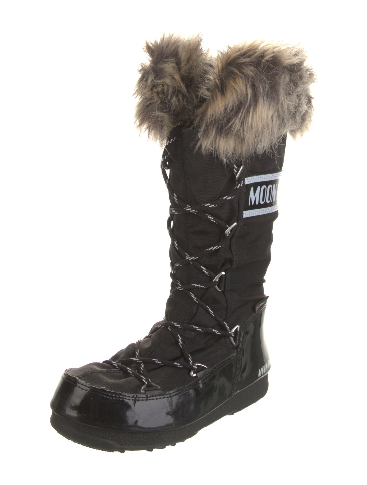 Moon Boot Nylon Printed Lace-Up Boots