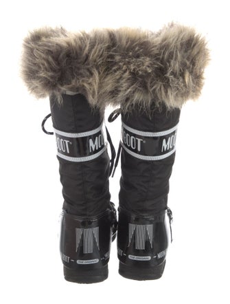 Moon Boot Nylon Graphic Print Lace-Up Boots