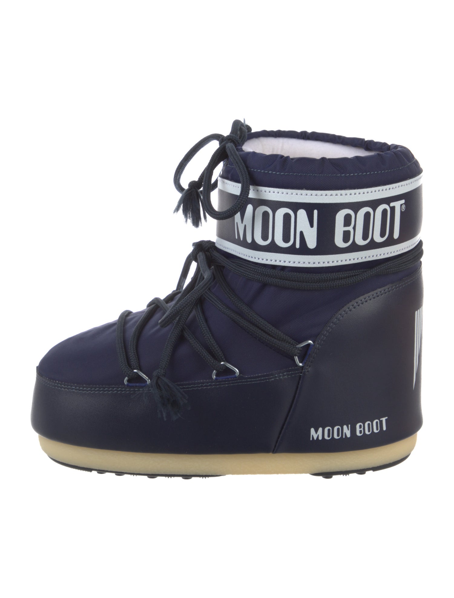 Moon Boot Nylon Graphic Print Lace-Up Boots
