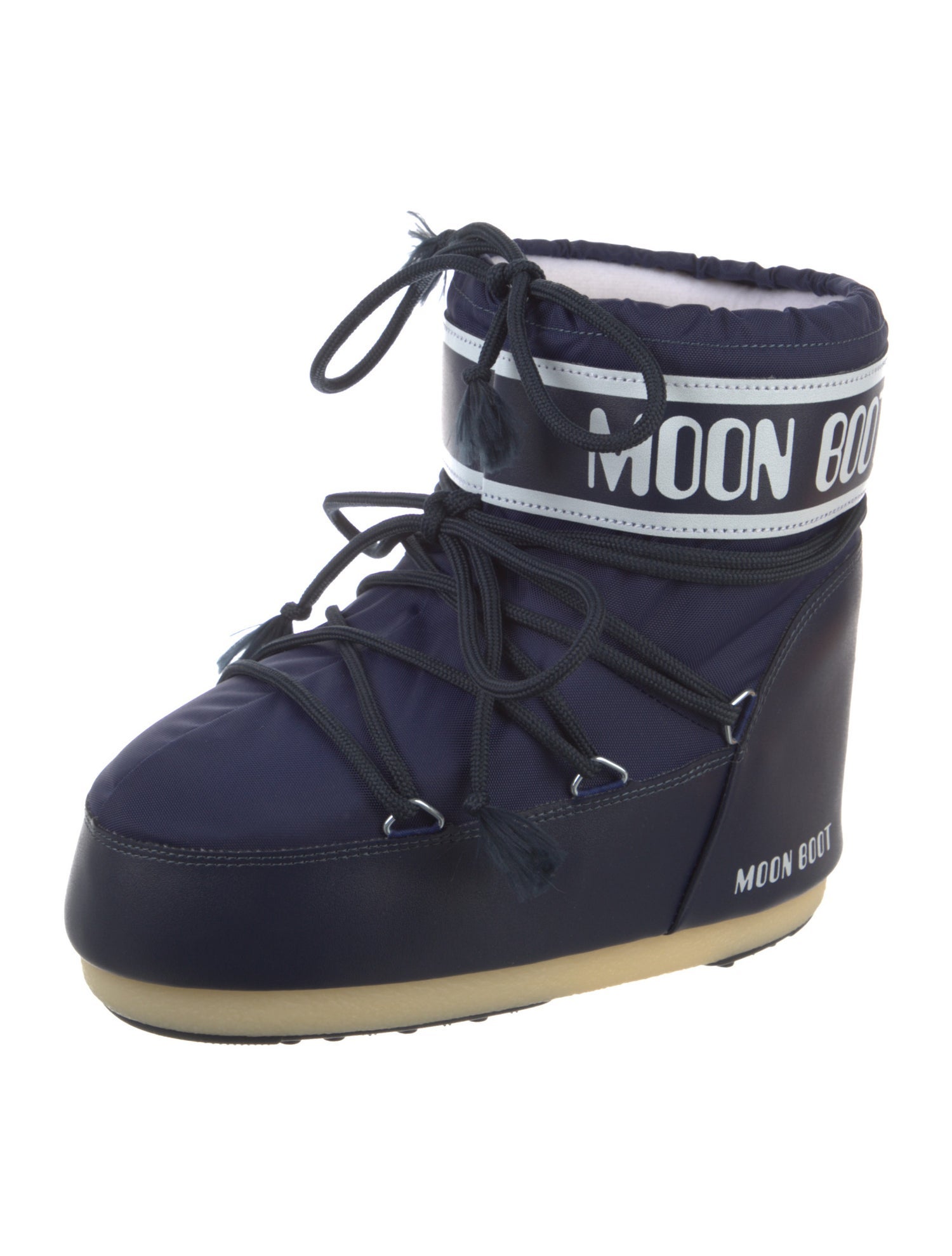 Moon Boot Nylon Graphic Print Lace-Up Boots
