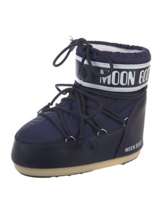 Moon Boot Nylon Graphic Print Lace-Up Boots