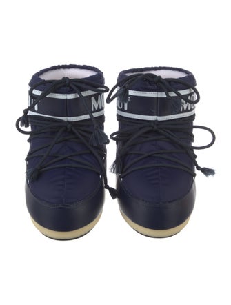 Moon Boot Nylon Graphic Print Lace-Up Boots