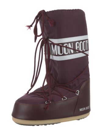 Moon Boot Nylon Printed Lace-Up Boots