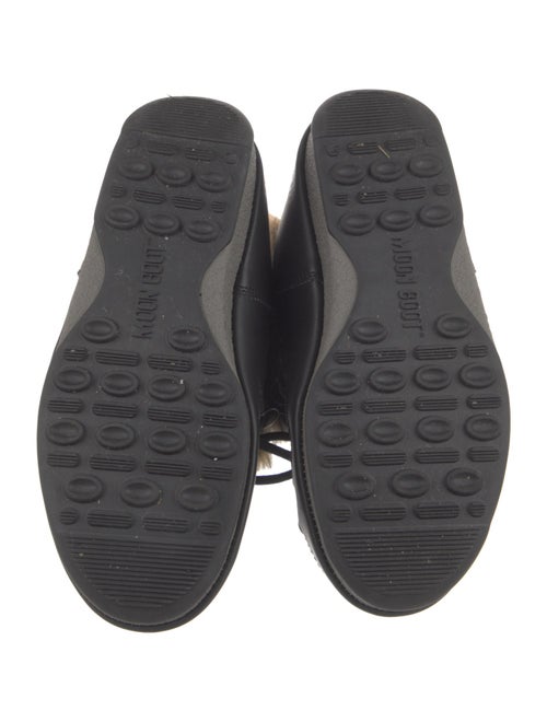 Moon Boot Nylon Faux Fur Trim Lace-Up Boots