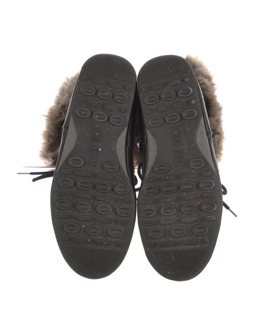 Moon Boot Nylon Fur Trim Lace-Up Boots