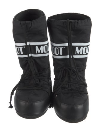 Moon Boot Nylon Graphic Print Snow Boots
