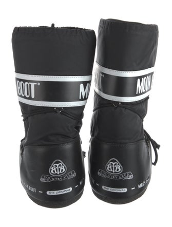 Moon Boot Nylon Graphic Print Snow Boots