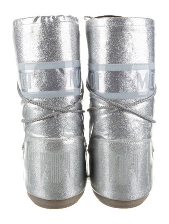 Moon Boot PVC Animal Print Lace-Up Boots