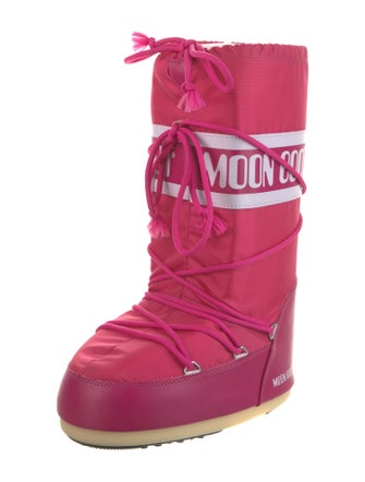 Moon Boot Nylon Printed Lace-Up Boots