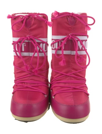 Moon Boot Nylon Printed Lace-Up Boots