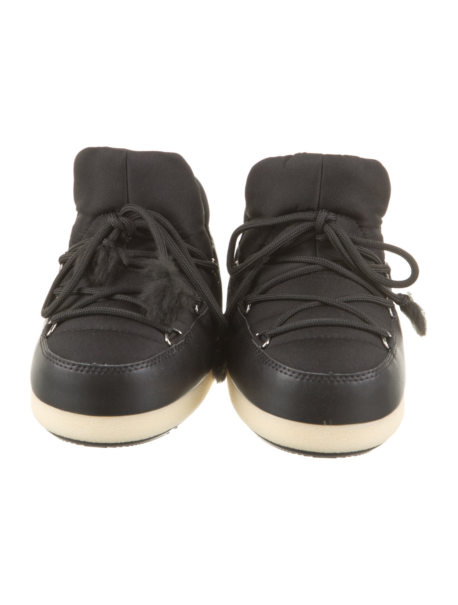 Moon Boot Girls' Leather Trimmed Ankle Boots w/ Tags