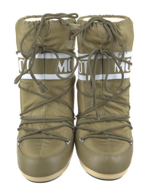 Moon Boot Nylon Graphic Print Lace-Up Boots
