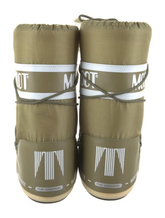 Moon Boot Nylon Graphic Print Lace-Up Boots