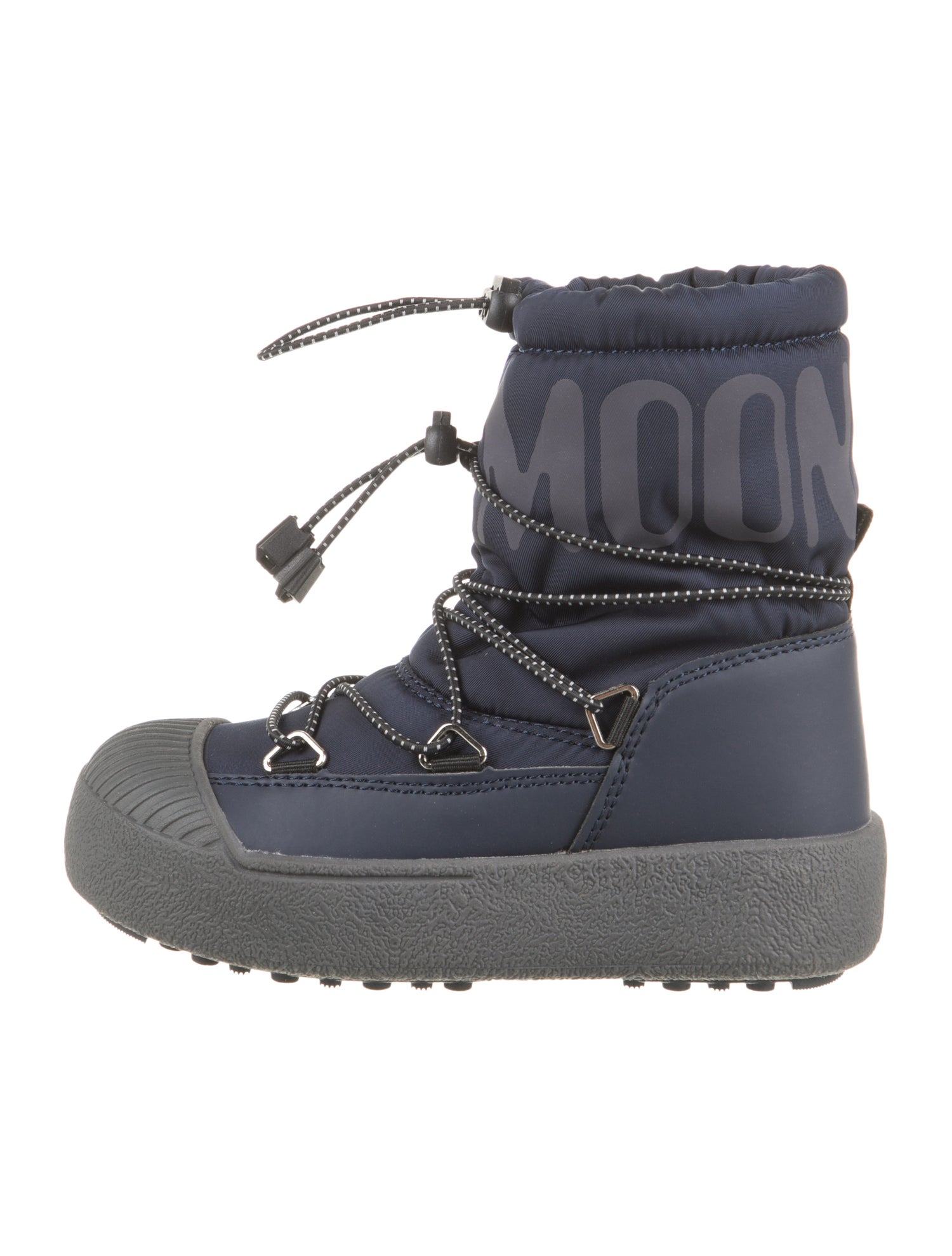 Moon Boot Girls' Leather Trimmed Ankle Boots w/ Tags