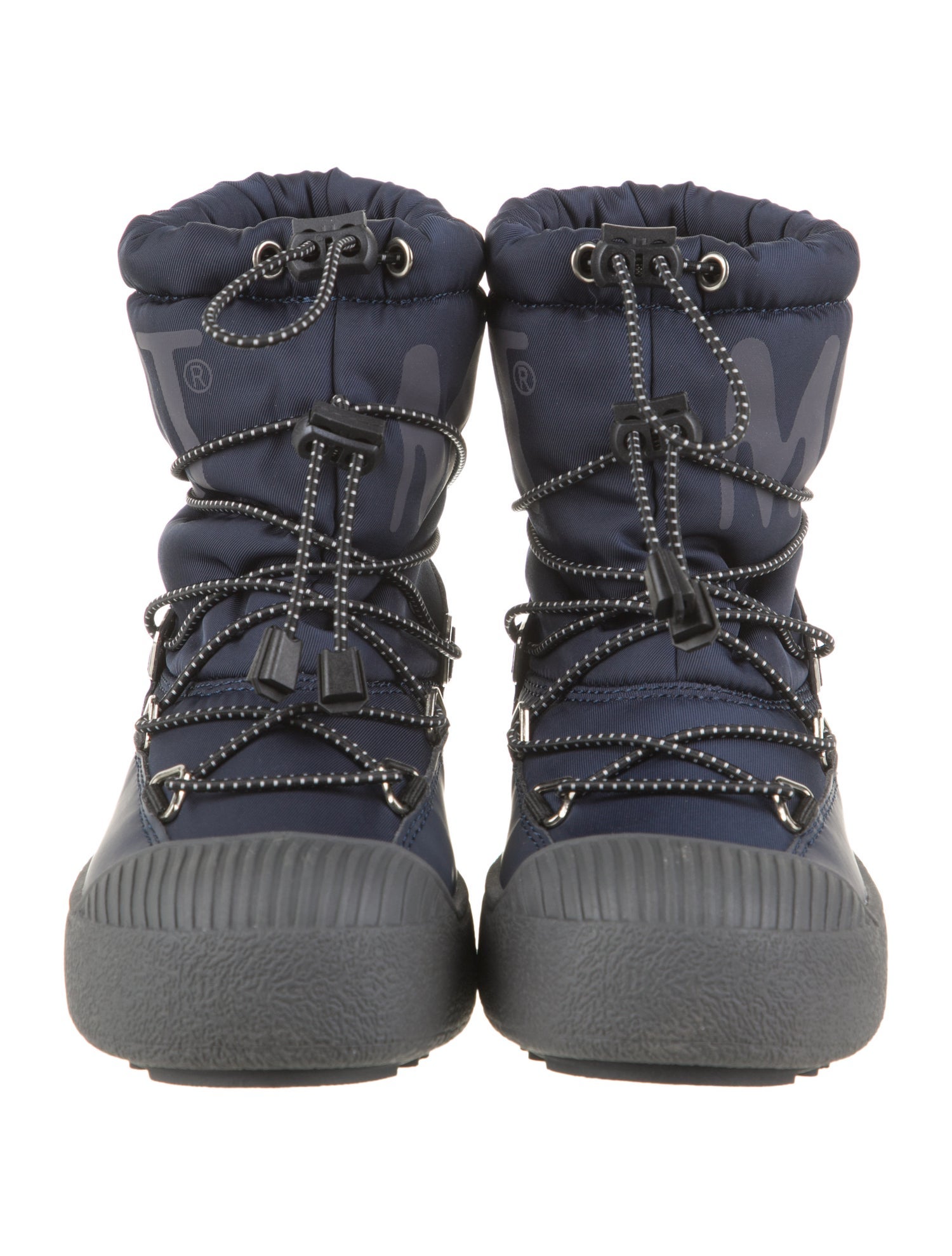 Moon Boot Girls' Leather Trimmed Ankle Boots w/ Tags