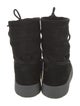 Moon Boot Suede Faux Fur Trim Lace-Up Boots