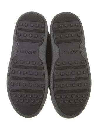 Moon Boot Suede Faux Fur Trim Lace-Up Boots