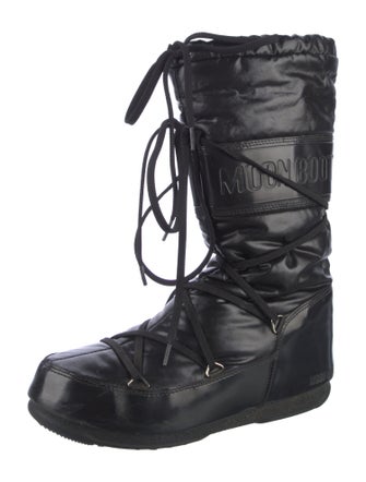 Moon Boot Nylon Printed Lace-Up Boots