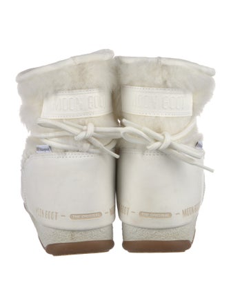 Moon Boot Patent Leather Lace-Up Boots