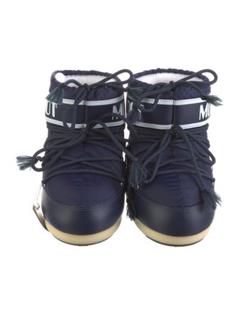 Moon Boot Leather Printed Lace-Up Boots