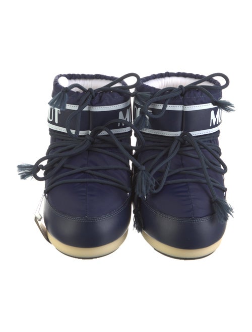 Moon Boot Leather Printed Lace-Up Boots