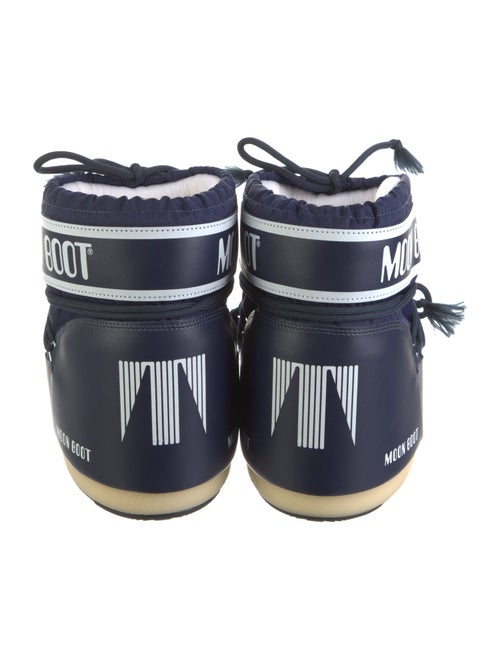 Moon Boot Leather Printed Lace-Up Boots