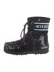 Moon Boot Patent Leather Printed Lace-Up Boots
